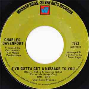 Charles Davenport - I've Gotta Get A Message To You
