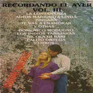 Various - Recordando El Ayer Vol. III