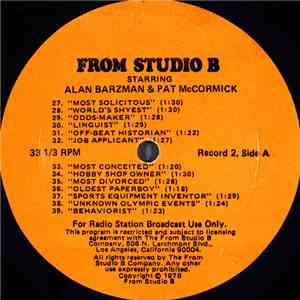 Alan Barzman & Pat McCormick - From Studio B (Record 2)