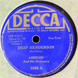 Ambrose & His Orchestra - Deep Henderson / Cotton Picker's Congregation