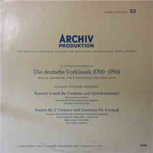 Johann Gottlieb Goldberg − Eliza Hansen, Streicher Des Pfalzorchesters Ludw ...