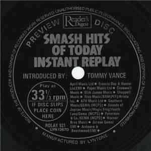 Tommy Vance - Smash Hits Of Today Instant Replay