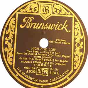 Jacques Renard And His Orchestra - High And Low / Dancing In The Dark