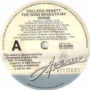 Colleen Hewett - The Wind Beneath My Wings