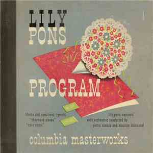 Lily Pons - Program