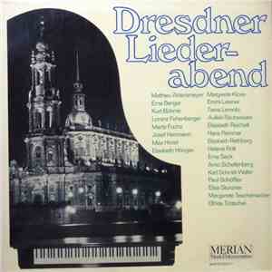 Various - Dresdner Liederabend
