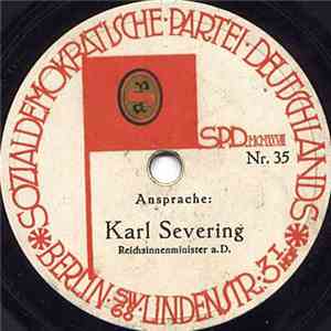 Karl Severing / Otto Braun - Ansprache