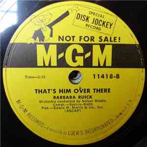 Barbara Ruick - The Price I Paid For Loving You/That's Him Over There
