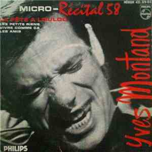 Yves Montand - Micro-Récital 58 (N°1)
