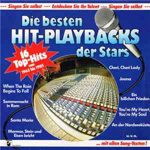 Unknown Artist - Die Besten Hit-Playbacks Der Stars