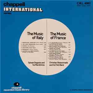 Sylvain Dagosto And His Mandolines / Christian Boissonnade And His Folk Band - The Music Of Italy / The Music Of France