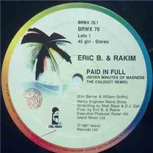 Eric B. & Rakim - Paid In Full (Seven Minutes Of Madness - The Coldcut Remi ...