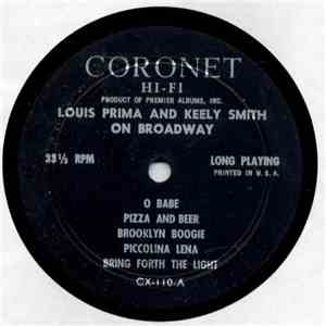 Louis Prima & Keely Smith - Louis Prima & Keeley Smith On Broadway