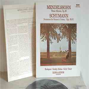 Felix Mendelssohn-Bartholdy - 3 Motets Schumann Romances for Women's voices ...
