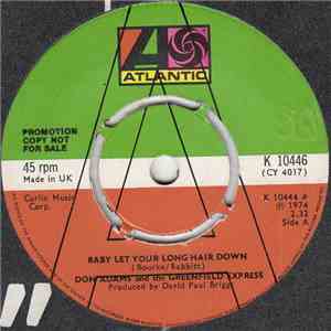 Don Adams  and The Greenfield Express - Baby Let Your Long Hair Down