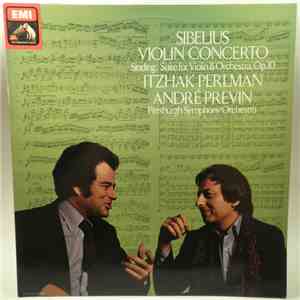 Sibelius / Sinding, Itzhak Perlman, André Previn, Pittsburgh Symphony Orche ...