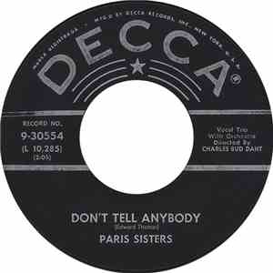 Paris Sisters - Don't Tell Anybody / Mind Reader