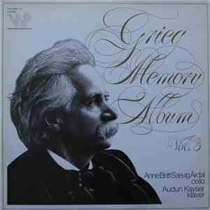Grieg, Anne Britt Sævig Årdal, Audun Kayser - Grieg Memory Album Vol. 3