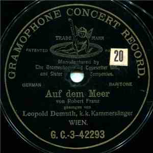 Leopold Demuth, K. K. Kammersänger - Auf Dem Meer