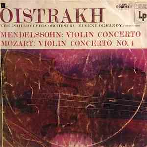 Oistrakh, The Philadelphia Orchestra, Eugene Ormandy / Mendelssohn, Mozart  ...