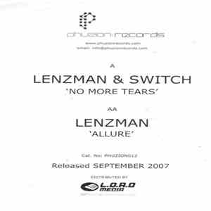 Lenzman & Switch  - No More Tears / Allure