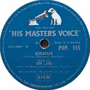 Don Lang With The Mairants-Langhorn Big Six - Cloudburst / Seventeen