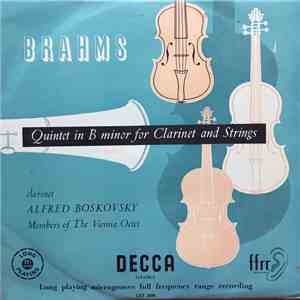 Johannes Brahms, Alfred Boskovsky, Members Of The Vienna Octet - Quintet In ...