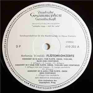 Antonio Vivaldi, Ars Rediviva Ensemble - Flötenkonzerte