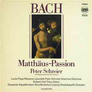 Bach - Peter Schreier • Lucia Popp • Marjana Lipovšek • Eberhard Büchner •  ...