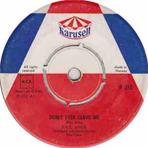 Paul Anka - Don't Ever Leave Me