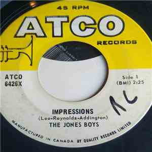 The Jones Boys  - Impressions / I Remember Barbara