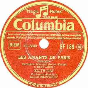 Edith Piaf - Les Amants De Paris / T'As Pas Profité De Ta Chance