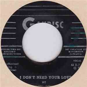 Dobby Dobson - I Don't Need Your Love / Baby How Can I