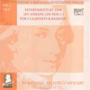 Wolfgang Amadeus Mozart - Divertimenti KV 439B (KV Anhang 229) Nos 1-3 For 2 Clarinets & Bassoon