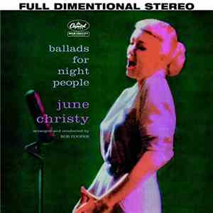 June Christy - Ballads For Night People