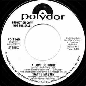 Wayne Massey - A Love So Right