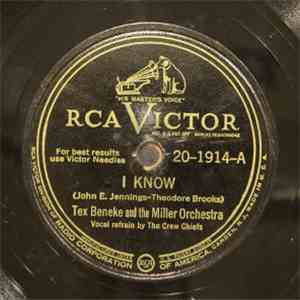 Tex Beneke, Miller Orchestra, The - I Know / Everybody Loves My Baby (My Ba ...