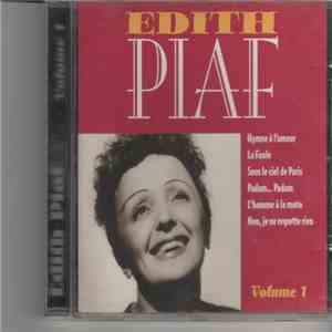 Edith Piaf - Edith Piaf - Volume 1