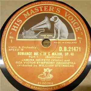 Jascha Heifetz, RCA Victor Symphony Orchestra, Ludwig van Beethoven - Roman ...