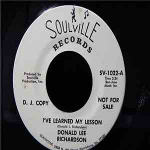 Donald Lee Richardson - I've Learned My Lesson / You Got Me In The Palm Of Your Hand