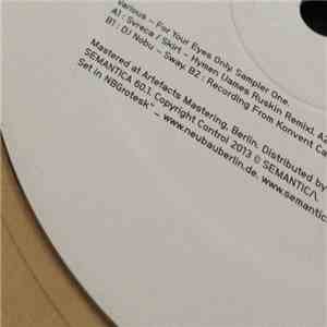 Various - For Your Eyes Only Sampler One