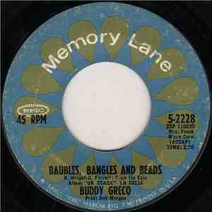 Buddy Greco - Baubles, Bangles And Beads / Get Me To The Church On Time