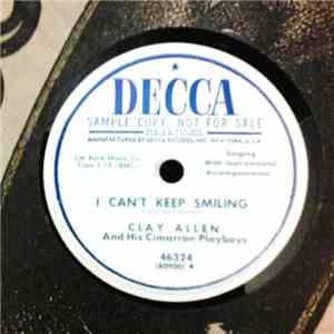 Clay Allen And His Cimarron Playboys - I Can't Keep Smiling / Evalina