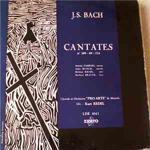 J.S. Bach, Antonia Fahberg, Anne Munch, Helmut Krebs, Herbert Brauer, Chorale Et Orchestre 