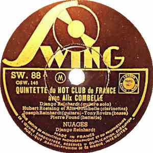 Quintette Du Hot Club De France Avec Alix Combelle / Quintette Du Hot Club De France - Nuages / Les Yeux Noirs