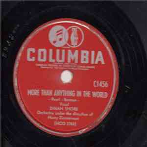 Dinah Shore - More Than Anything In The World / It's So Nice To Have A Man Around The House