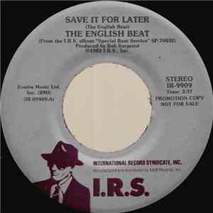 The English Beat - Save It For Later / Jeanette