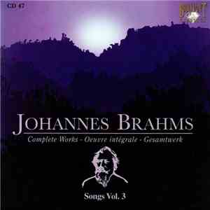 Johannes Brahms - Songs Vol. 3