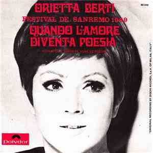Orietta Berti - Quando L'Amore Diventa Poesia - Festival De San Remo 1969