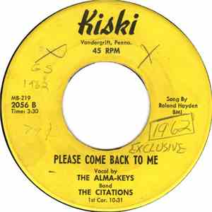 The Alma-Keys - Jumpin' Twist / Please Come Back To Me